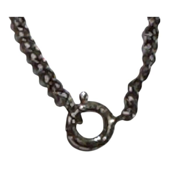 925 Sterling Silver Israel Necklace Judaism Rectangular Pendant Textured Design - Picture 7 of 9